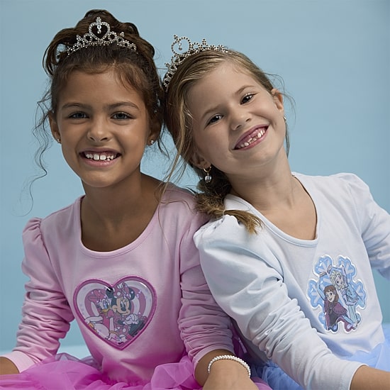Disney Collection Little & Big Kid Girls Long Sleeve Daisy Duck Minnie Mouse Tutu Dress