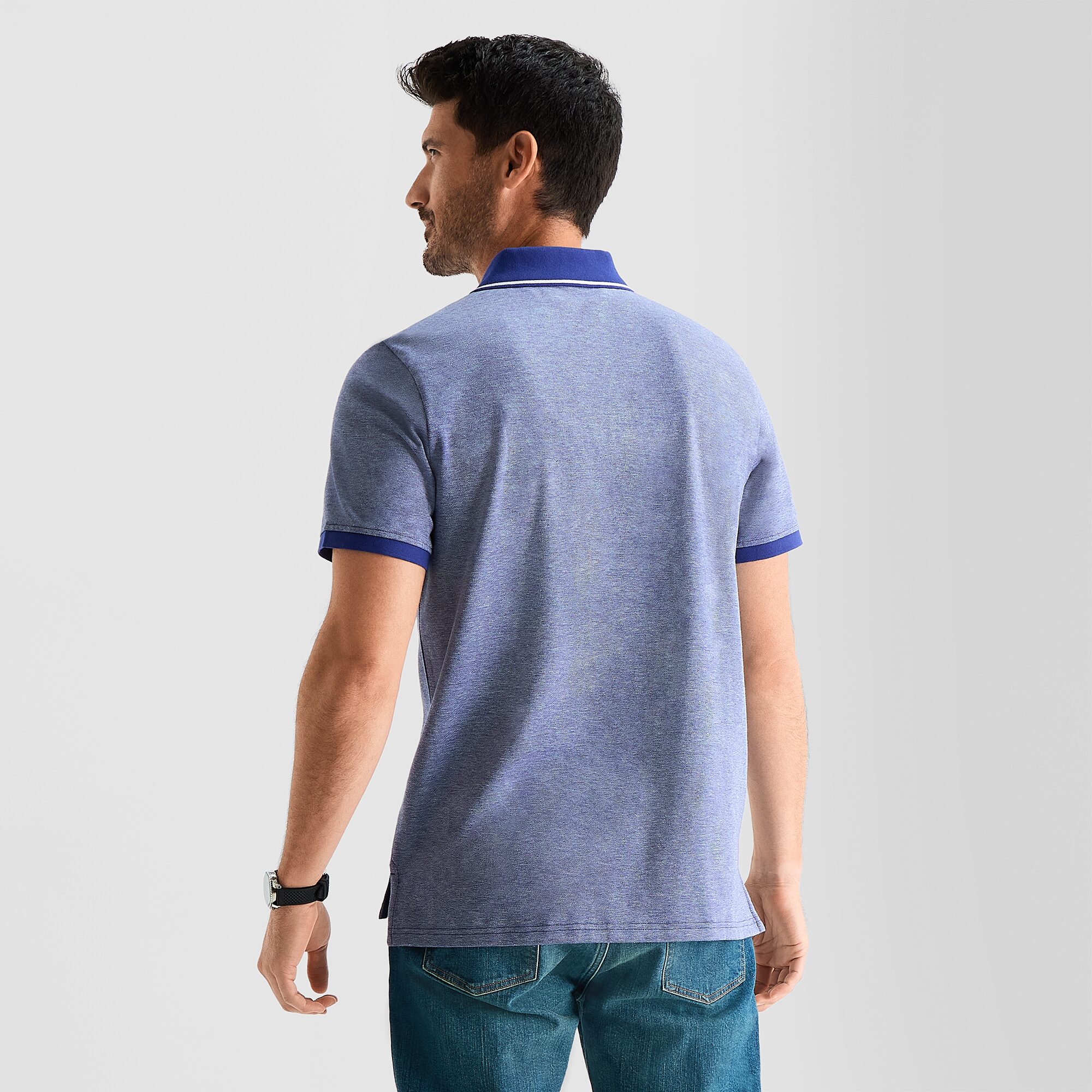 St. John's Bay Essential Oxford Mens Classic Fit Short Sleeve Polo Shirt