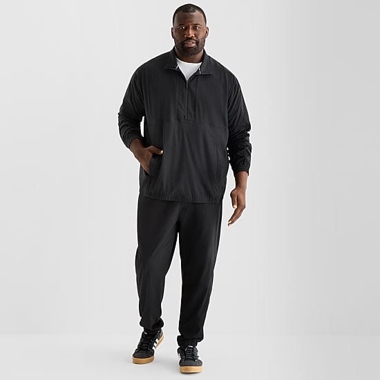 Shaquille O'Neal XLG™ Woven Mens Big and Tall Lightweight Track Jacket