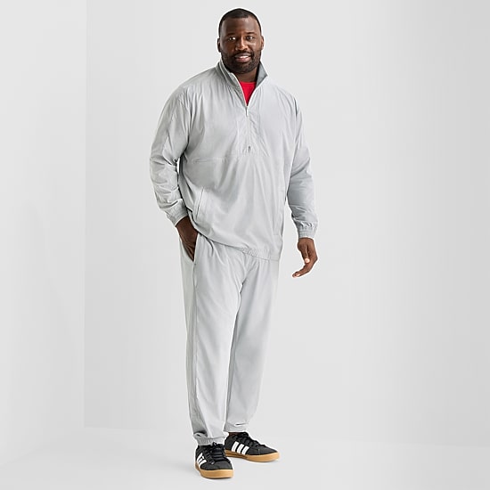 Shaquille O'Neal XLG™ Woven Mens Big and Tall Lightweight Track Jacket