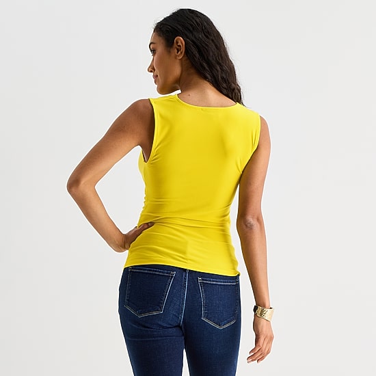 Bold Elements Womens Cowl Neck Sleeveless Blouse