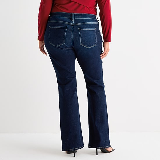 Bold Elements Womens Plus Highest Rise Skinny Fit Jean
