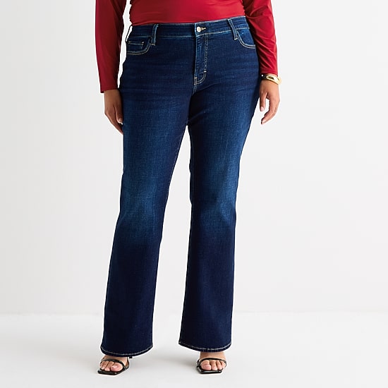 Bold Elements Womens Plus Highest Rise Skinny Fit Jean