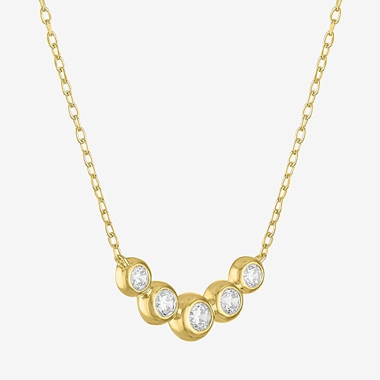 Diamond Addiction G-H / Si2-I1 Womens 1/3 CT. T.W. Lab Grown White Diamond 10K Gold 18 Inch Pendant Necklace
