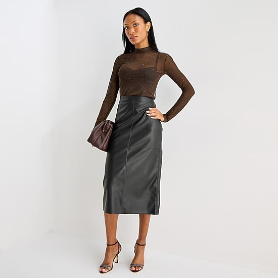 Worthington Womens Mock Neck Long Sleeve Blouse