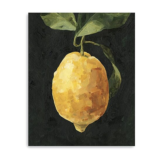 Lumaprints Dark Lemon I Giclee Canvas Art