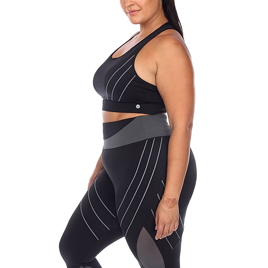 White Mark Womens High Support Sports Bra Ps18582
