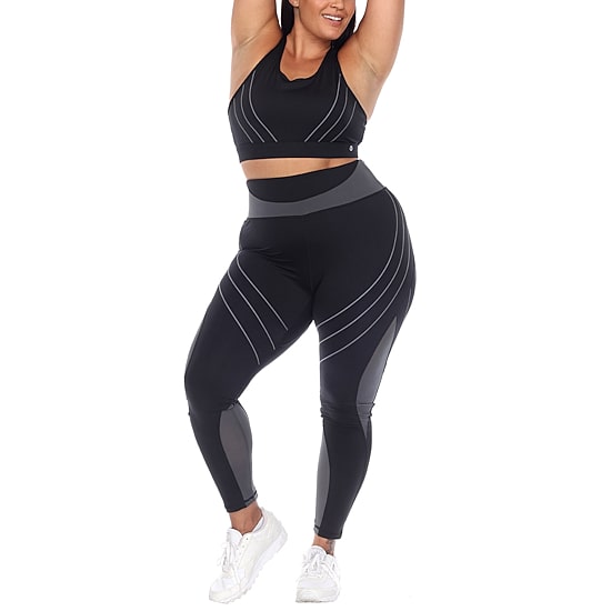 White Mark Knit Plus Legging Set