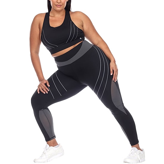 White Mark Knit Plus Legging Set