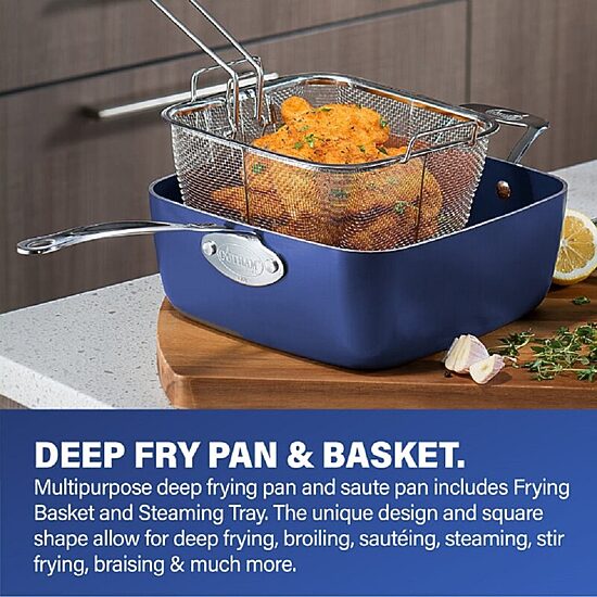 Granitestone Blue 20-pc. Nonstick Cookware and Bakeware Set
