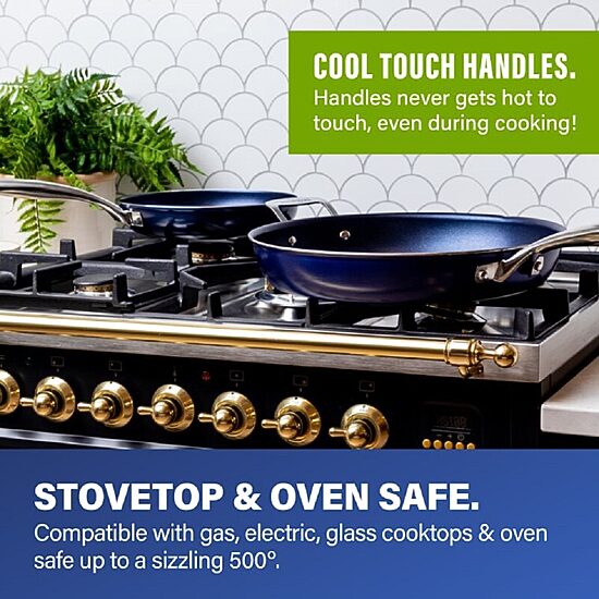 Granitestone Blue 20-pc. Nonstick Cookware and Bakeware Set
