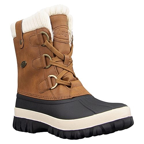 Lugz Womens Stormy Water Resistant Flat Heel Winter Boots In Yellow