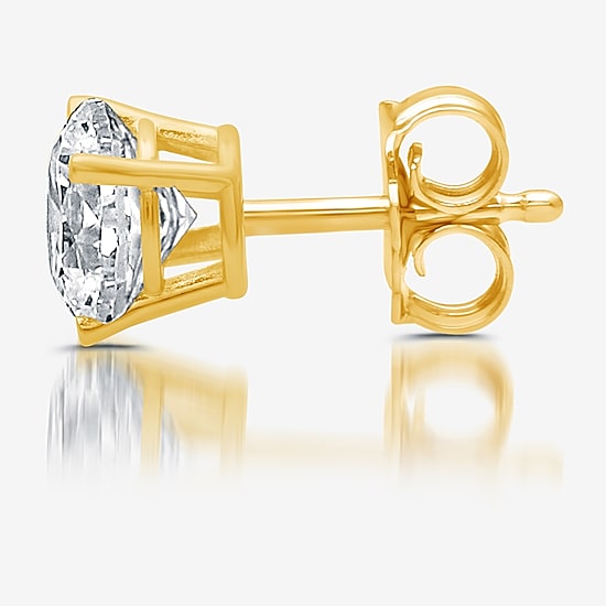 Classic Collection 1/2 CT. T.W. Natural White Diamond 10K Gold 5.2mm Single Earring