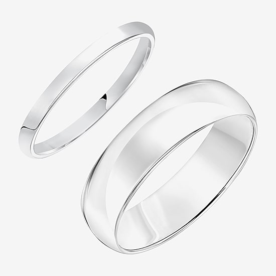 Unisex Adult 10K Gold Wedding Ring Set