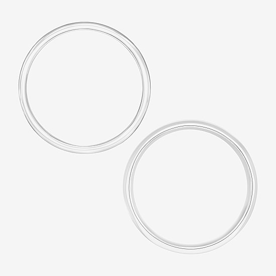 Unisex Adult 10K Gold Wedding Ring Set