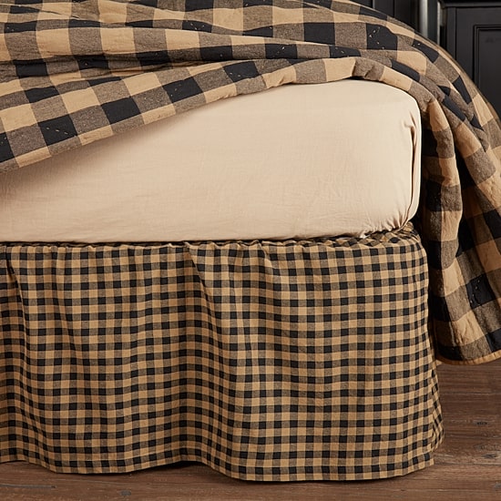 VHC Brands Country Check 16" Bed Skirt