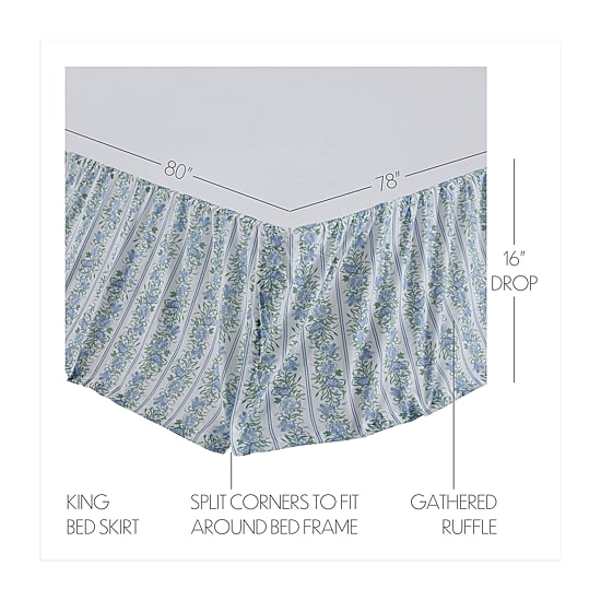 VHC Brands Jolie 16" Bed Skirt