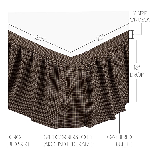 VHC Brands Kettle Grove 16" Bed Skirt