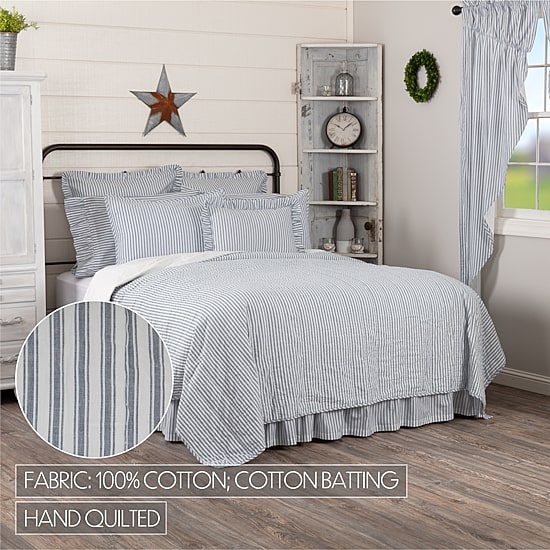 VHC Brands Sawyer Mill Stripe Reversible Quilt
