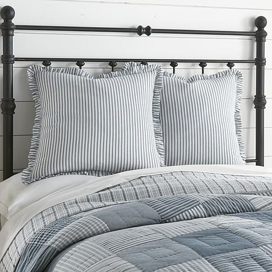 VHC Brands Sawyer Mill Stripe Euro Sham