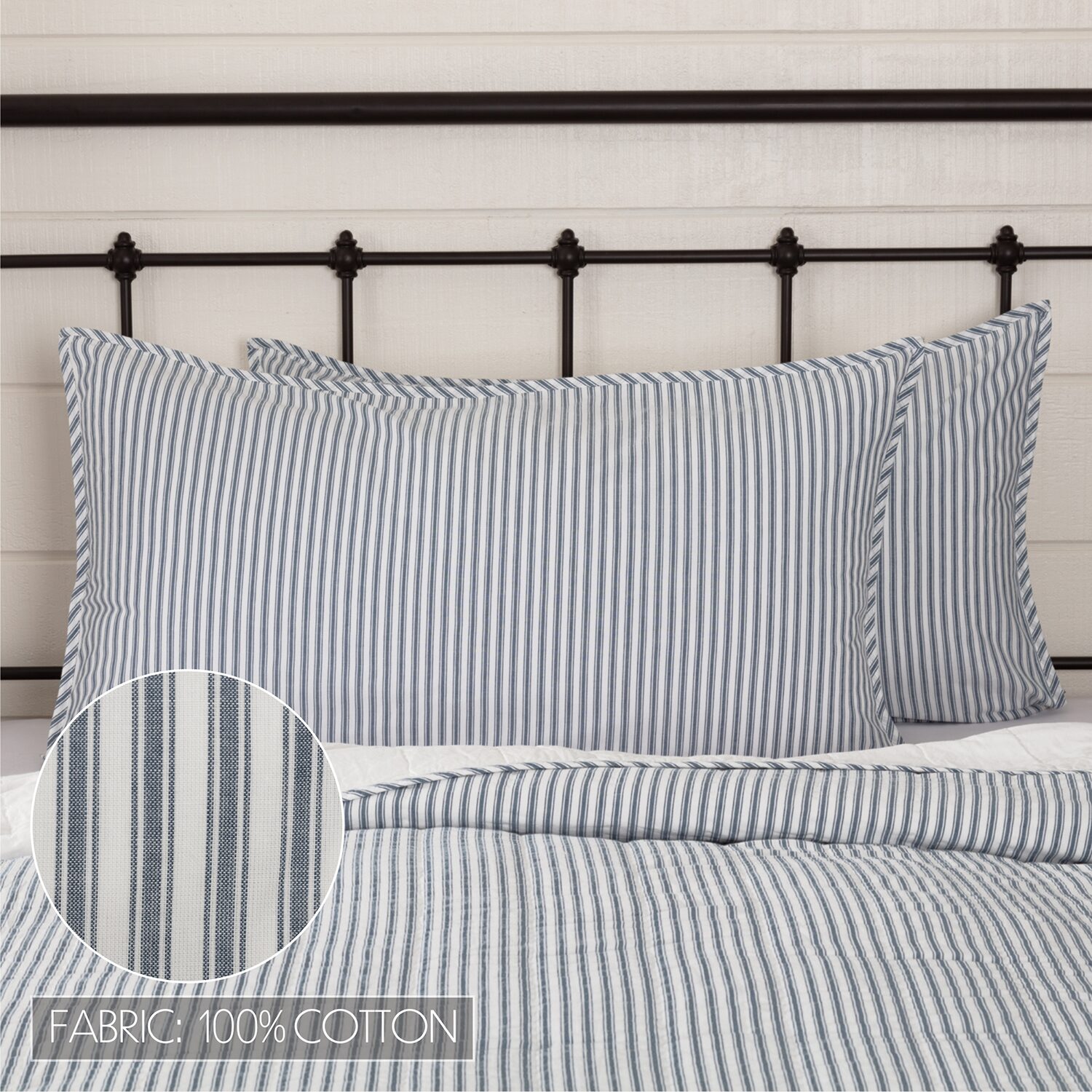 VHC Brands Sawyer Mill Stripe Pillow Sham