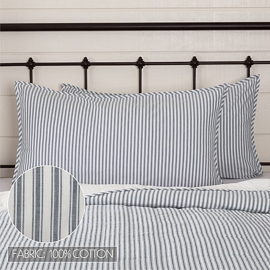 VHC Brands Sawyer Mill Stripe Pillow Sham