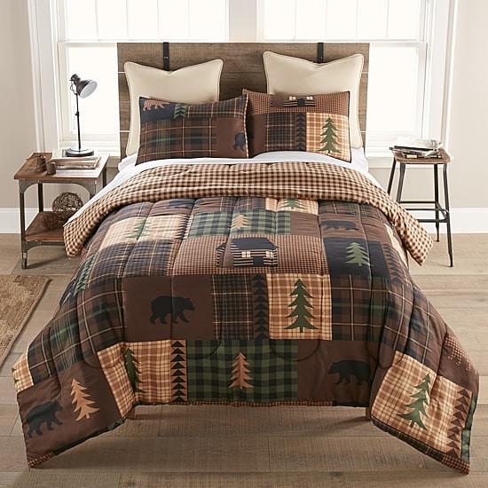 Your Lifestyle By Donna Sharp Brown Bear Cabin 3-pc. Midweight REVERSIBLE Comforter Set