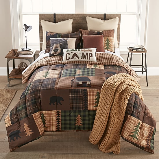 Your Lifestyle By Donna Sharp Brown Bear Cabin 3-pc. Midweight REVERSIBLE Comforter Set