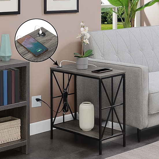 Tucson End Table with USB Port