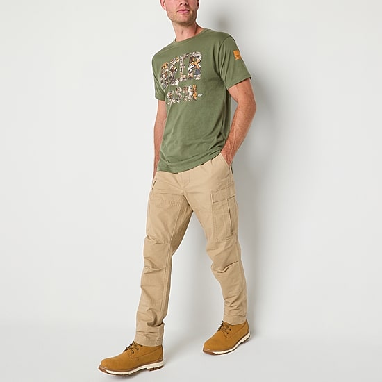 Buckhorn River Mens Round Neck Short Sleeve Regular Fit Graphic T-Shirt
