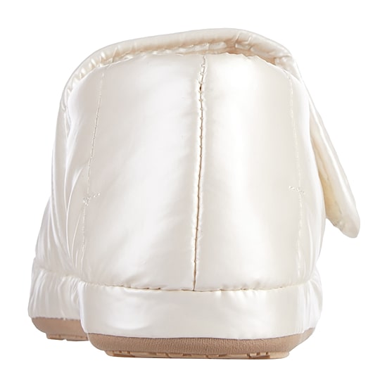 Isotoner Mikaela Nylon Puffer Closedback Womens Memory Foam Slip-On Slippers