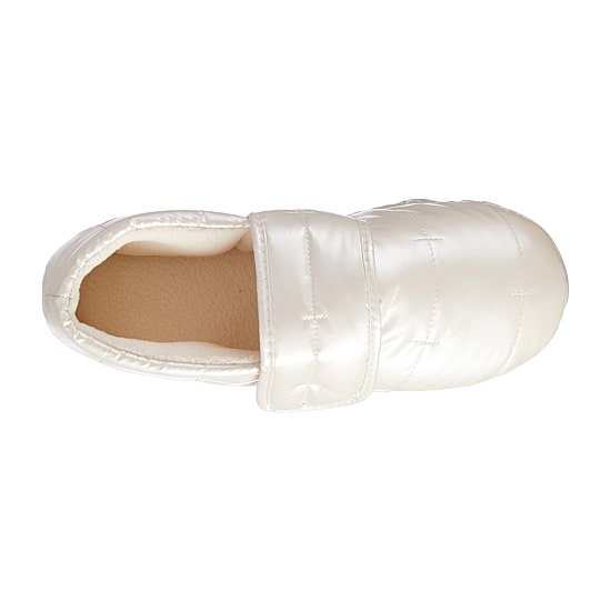 Isotoner Mikaela Nylon Puffer Closedback Womens Memory Foam Slip-On Slippers
