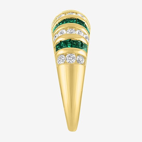 Gemstone 14K Gold Over Silver Cocktail Ring