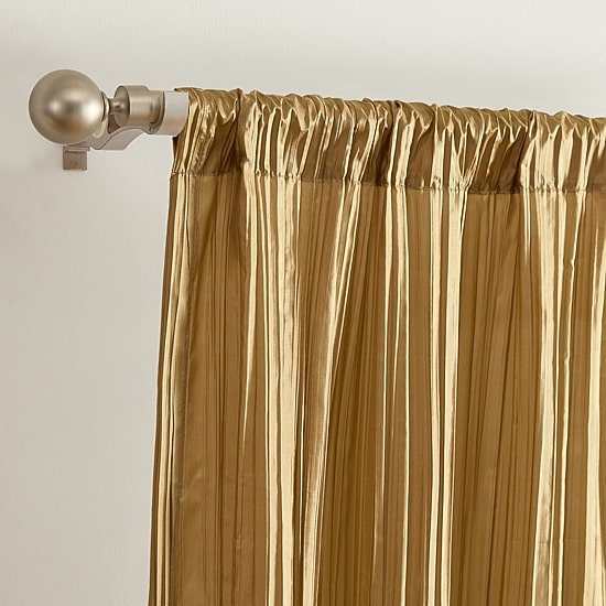 Threadmade Athena Rod Pocket Light-Filtering Set of 2 Curtain Panel