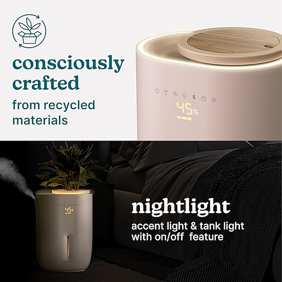 HoMedics Top-Fill Warm + Cool With Planter Humidifier
