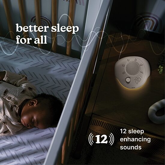 HoMedics Portable Sound Machine With Night Light Sound Machine