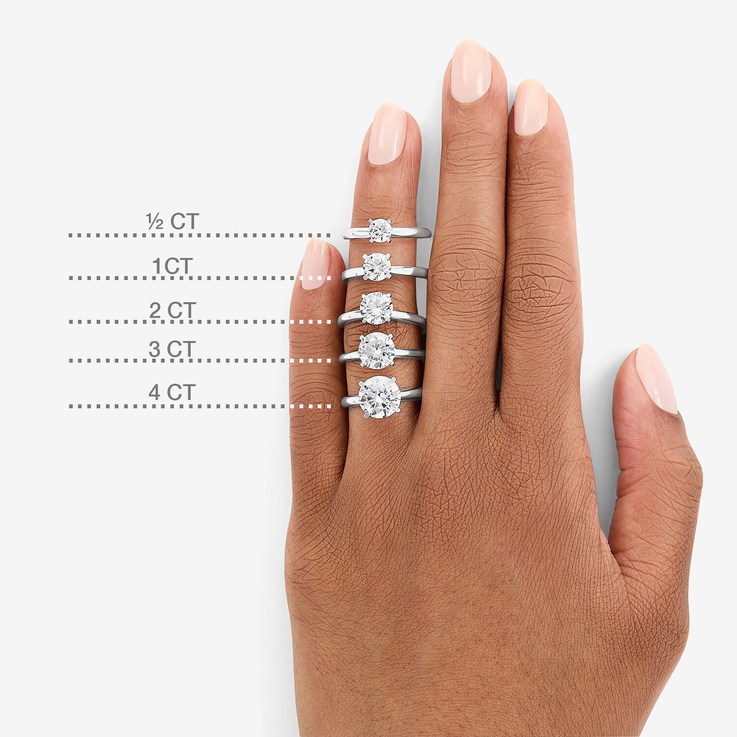 3 CT. Round Lab-Grown (G / VS2) Diamond Solitaire Engagement Ring 14K Gold