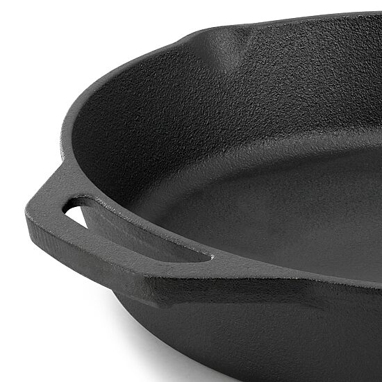 MegaChef Pre-Seasoned Cast Iron 12" Skillet with Lid