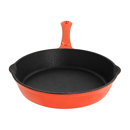 MegaChef Pre-Seasoned Enameled Cast Iron 8" Frying Pan