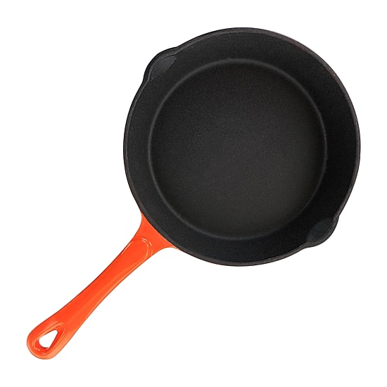 MegaChef Pre-Seasoned Enameled Cast Iron 8" Frying Pan