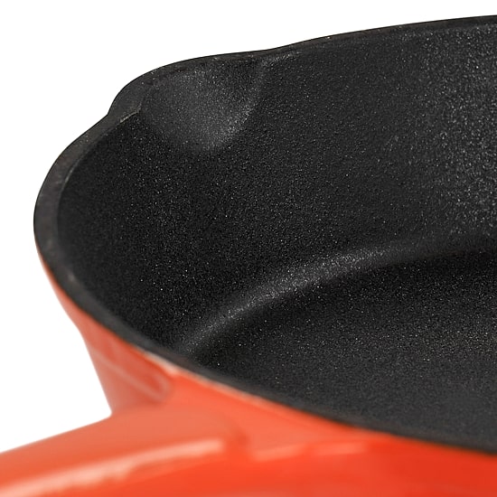 MegaChef Pre-Seasoned Enameled Cast Iron 8" Frying Pan