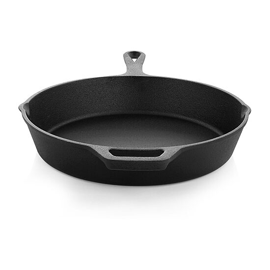 MegaChef Pre-Seasoned Enameled Cast Iron 10" Frying Pan