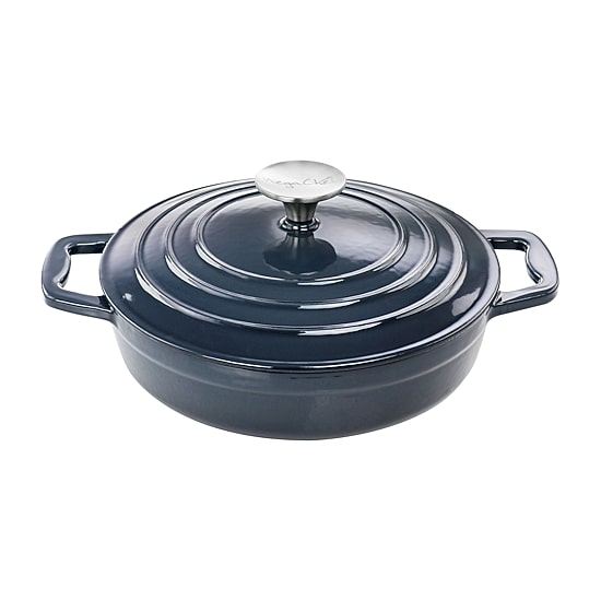 MegaChef Enameled Cast Iron 2-qt. Braising Pan