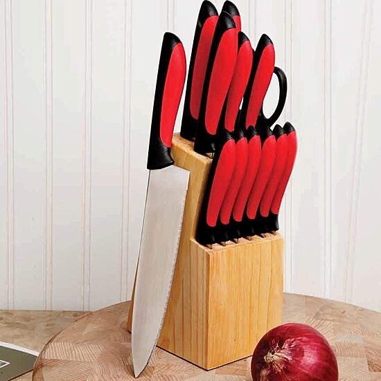 MegaChef 14-pc. Knife Block Set