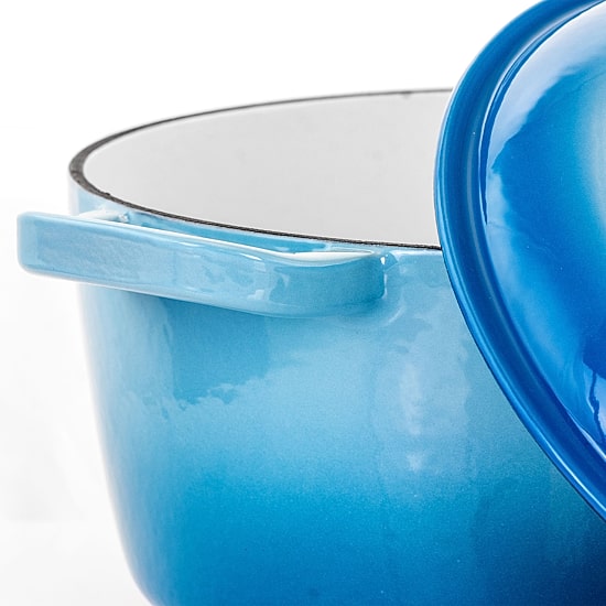 MegaChef Cast Enameled Iron Round 2-pc. Casserole Dish