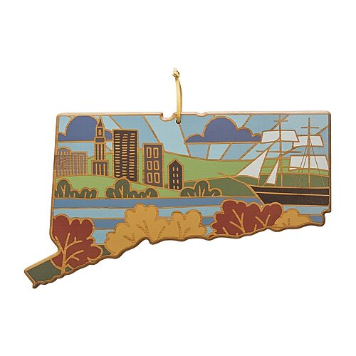 Totally Bamboo State Shaped Serving and Cutting Board Artwork by Summer Stokes, One Size, Multiple Colors