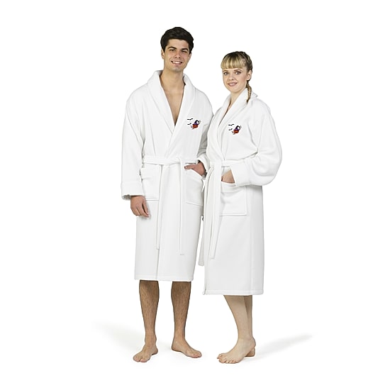 Linum Home Textiles Halloween Waffle Terry Bathrobe Unisex Adult Long Length Long Sleeve Robe