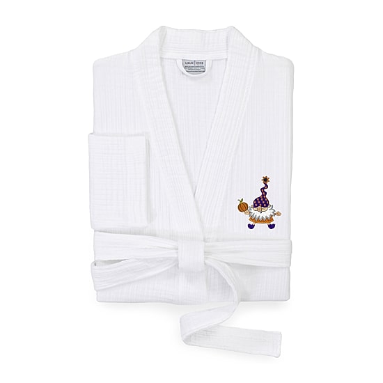 Linum Home Textiles Halloween Smyrna Bathrobe Unisex Adult Long Sleeve Long Length Robe