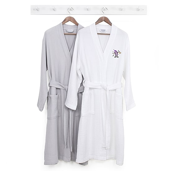 Linum Home Textiles Halloween Smyrna Bathrobe Unisex Adult Long Length Long Sleeve Robe