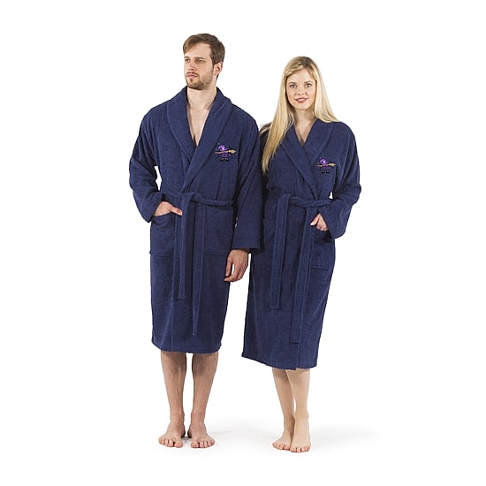 Linum Home Textiles Halloween Terry Bathrobe Unisex Adult Long Length Long Sleeve Robe